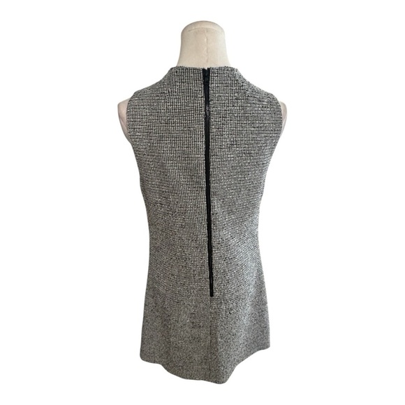 Alice + Olivia Coley Tweed Shift Dress Employed. Size 4 Black White Work Preppy - Picture 6 of 10